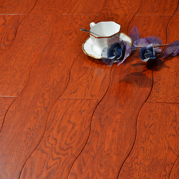 Curved Wood Flooring - Waved Oak Engineered Curved Wood Flooring